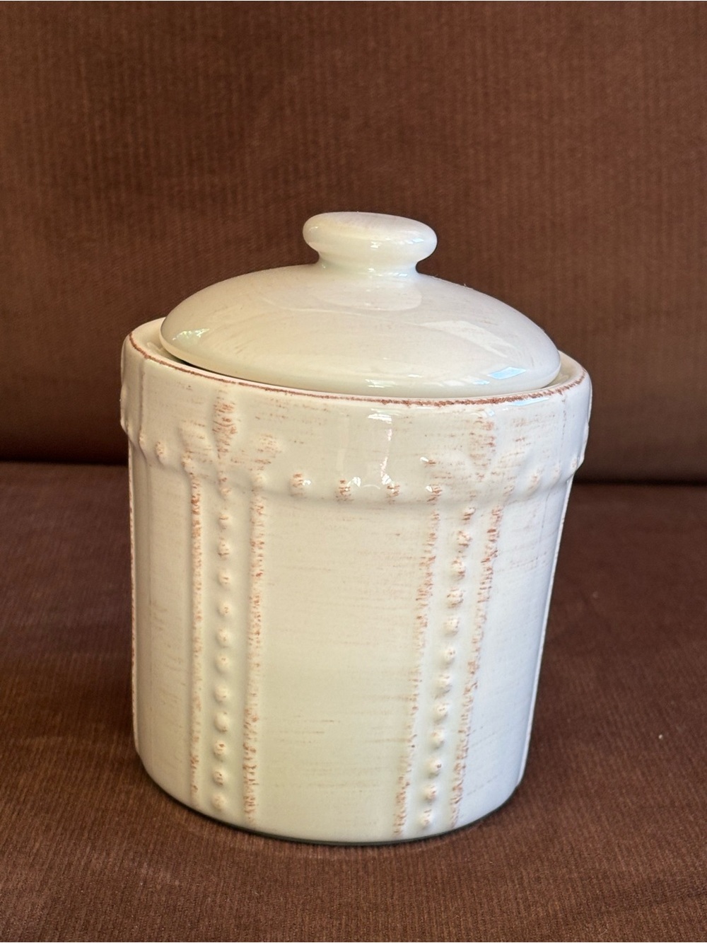 Signature Sorrento Ivory Covered Sugar Bowl